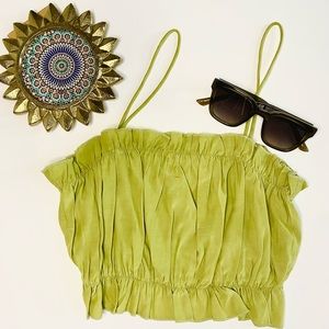 Cute green crop from SHEIN in size small.